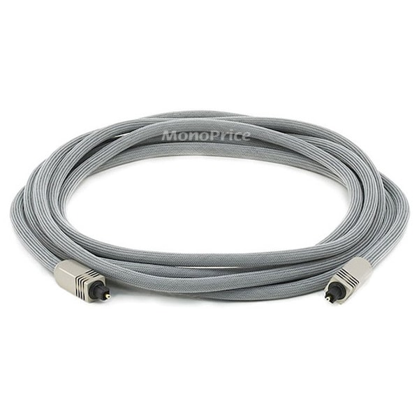 Monoprice 12ft Premium Optical Toslink Cable with Metal Fancy Connector 2765 - main