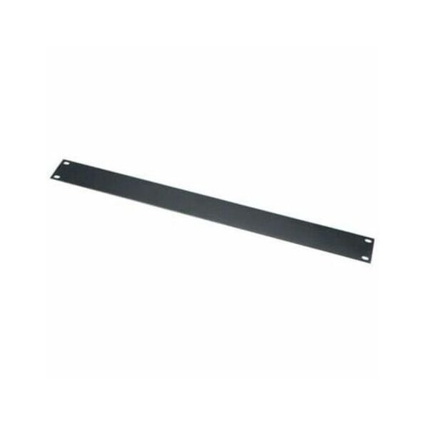 Middle Atlantic 1RU Blank Rack Panel - Steel Blank Panel - Flat Black Powder Coat FEB1 - main