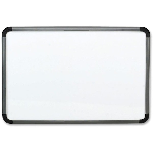 Iceberg Dry Erase Board, Melamine, 36 in, 48 in, Plastic Frame, White 37047 - main