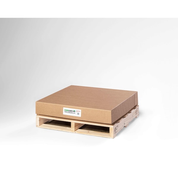 Zoro Select 32 1/2 in x 30 1/2 in x 32 1/2 in Shipping Crate, Brown, Cross-Laminated Paper Board EC1004 - main