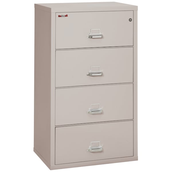 Fireking 4 Drawer, 1 Hr Fire & Impact Rated, 31" Wide Lateral Platinum 4-3122-CPL - main
