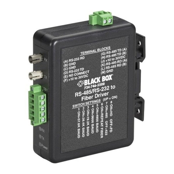 Black Box Black Box Serial Converter, RS-232/422/485, DIN Rail MED101A - main