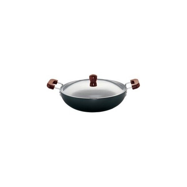 Hawkins L72 Futura Hard Anodised Deep-Fry Pan Kadhai with Steel Lid and Flat Bottom - 7.5 Litres L72 - main