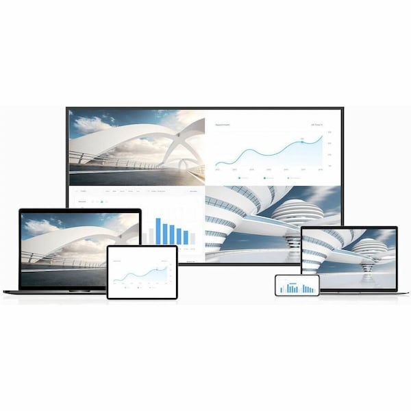 Maxhub DS 43IN Non-Touch LCD Display, 4K res., Android, 500 nit, 3 yr 24/7, Inc. Wall Mt ND43CMA - main