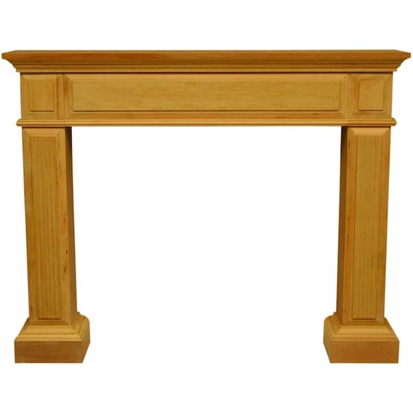 Generic Fireplace Mantel Surround in Unfinished Oak FM32-6-U - main