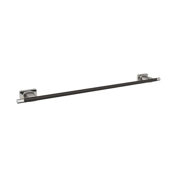 Amerock Esquire Brushed Nickel/Oil-Rubbed Bronze Contemporary 24 in 610 mm Towel Bar BH26615G10ORB - main