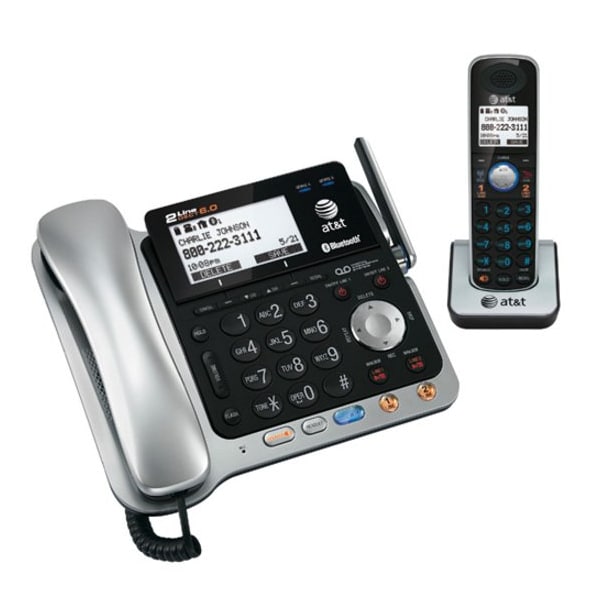 At&T TL86109 Bluetooth Cordless Phone - 2 x Phone Line - Speakerphone - Backlight ATTTL86109 - main