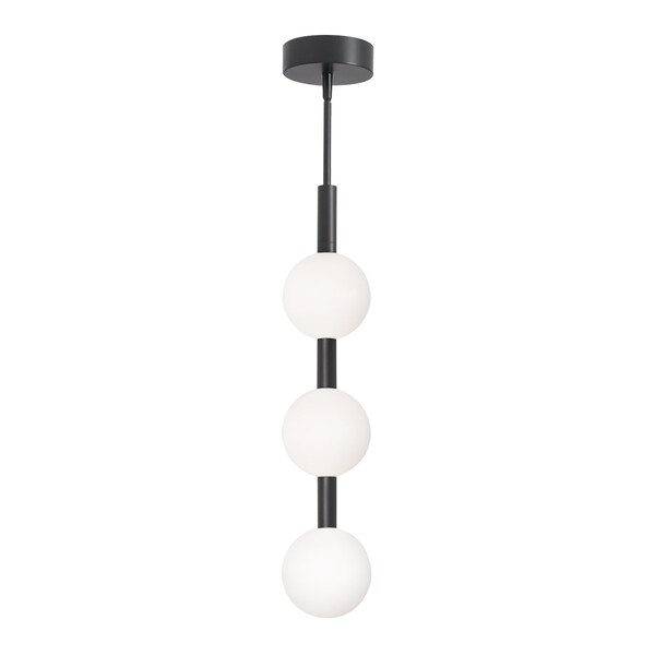 Afx Baroque - LED Pendant - 32in - Black BRQP32LAJUDBK - main