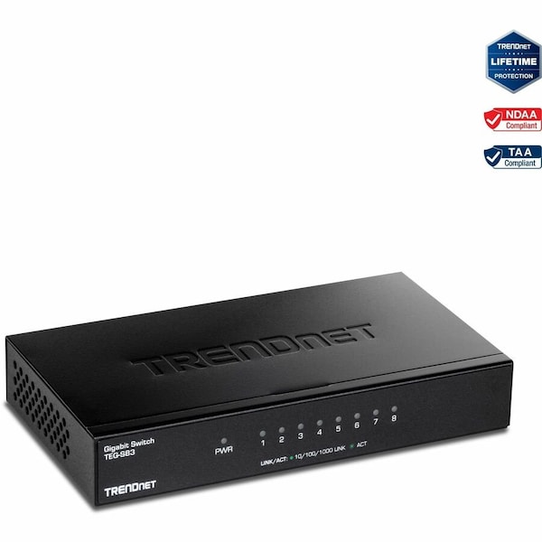 Trendnet 8-PORT GIGABIT GREENNET SWITCH 8-PORT GIGABIT SWITCH TEG-S83 - main