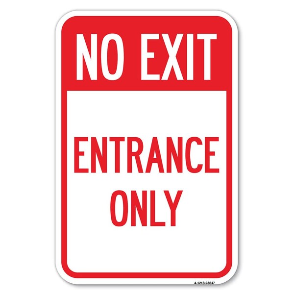 Signmission Exit Sign, Heavy Gauge Aluminum, 18 in W, 12 in H A-1218-23847 - main