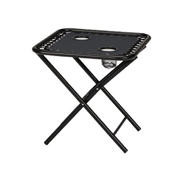 Woodard Sunny Isles Folding Side Table with 2 Cup Holders for Zero Gravity Chair, Navy Blue 270115 - main