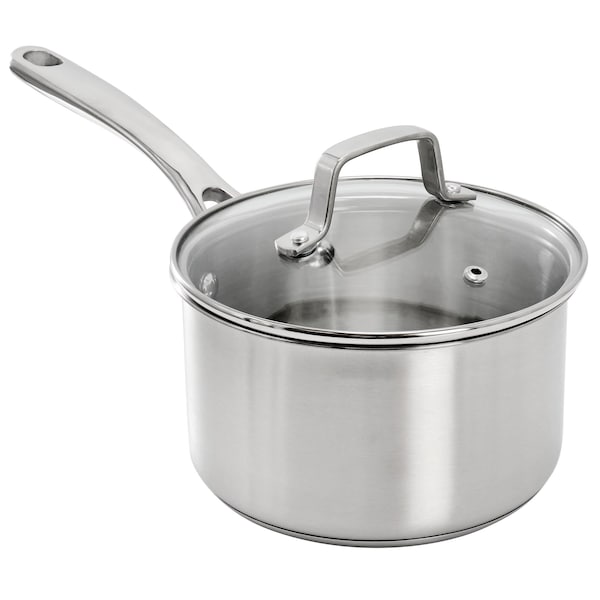 Martha Stewart Everyday Midvale Stainless Steel 2 Quart Saucepan in Silver 128728.02 - main