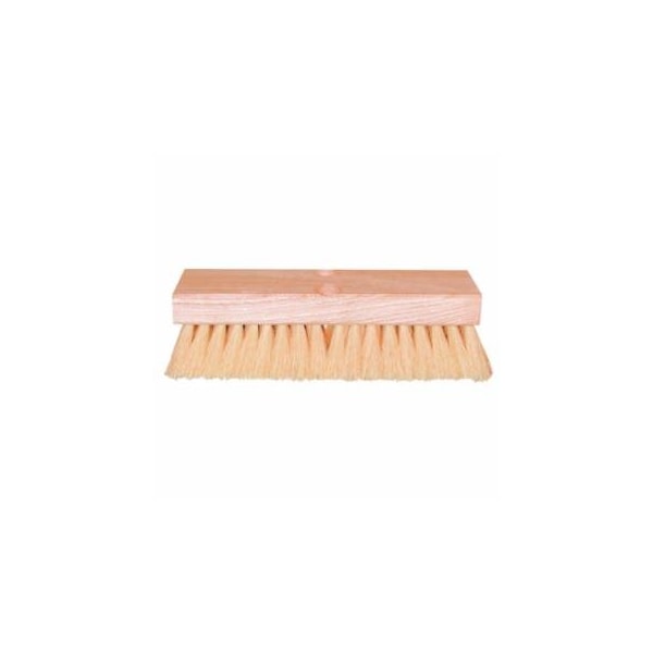 Magnolia Brush Deck Scrub Brush, 10 in Hardwood Block, 2 in Trim L, White Tampico, 12PK 455-10DTL - main