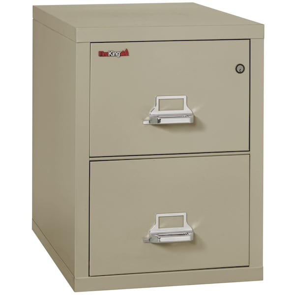 Fireking 2 Drawer, 1 Hr Fire & Impact Rated, Vertical, 31" depth Legal Pewter 2-2131-CPE - main