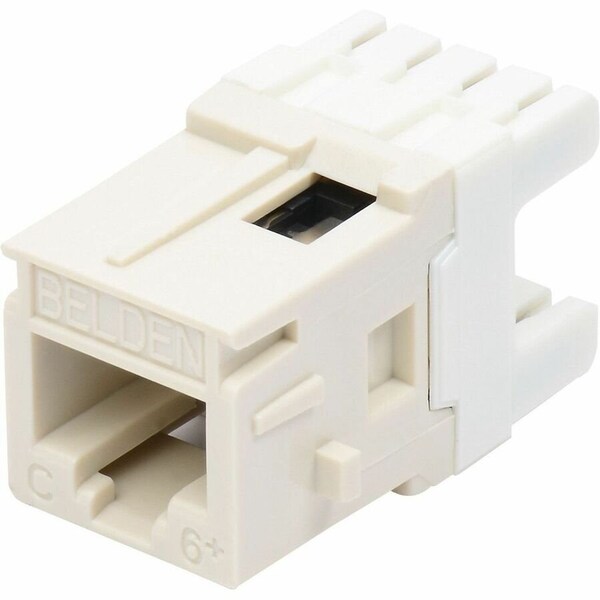 Belden 1-PORT MOD JACK 8W8P UTP, T568A/B CAT6 IP5 MDVO-STYLE, PS6+ BLACK AX101066 - main