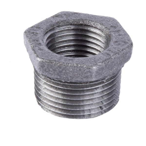 Stz Industries 3/4 in. MIP each X 1/2 in. D FIP Black Malleable Iron Hex Bushing 310UPB-3412 - main