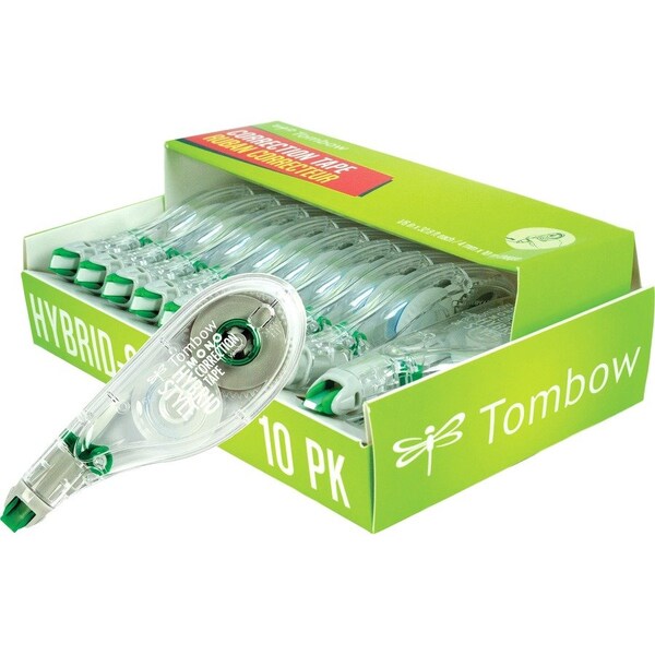 American Tombow Tombow, Mono Hybrid Style Correction Tape, 1/6in X 394in, Non-Refillable, 10PK 68721 - main