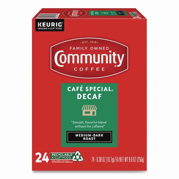 Community Coffee Cafe Special Decaf K-Cups, 24PK 5000374327 - main