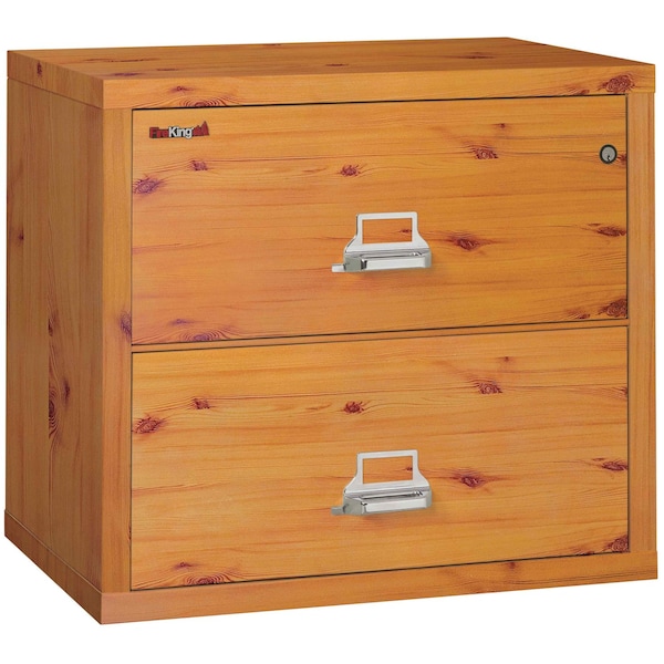 Fireking 2 Drawer, 1 Hr Fire & impact rated, 31" wide lateral Knotty Pine 2-3122-CKP - main