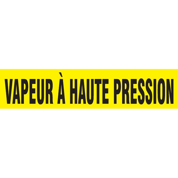 Accuform FRENCH PIPE MARKER VAPEUR HAUTE CRPK413STB - main