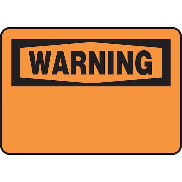Accuform Warning Safety Label, 312 in Width, 5 in Height, WARNING Blank Legend, 6 mil Adhesive DuraVinyl LRBH333XVE - main