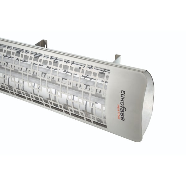 Eurofase SS 39in Dual Element 5000W 240V Heater, Stainless Steel, Brix Decor Plate EF50240S5 - main