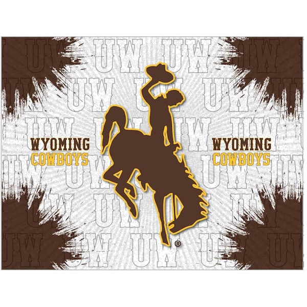 Holland Bar Stool Co University of Wyoming 24"x32" Canvas Wall Art LCnvs2432Wymng - main