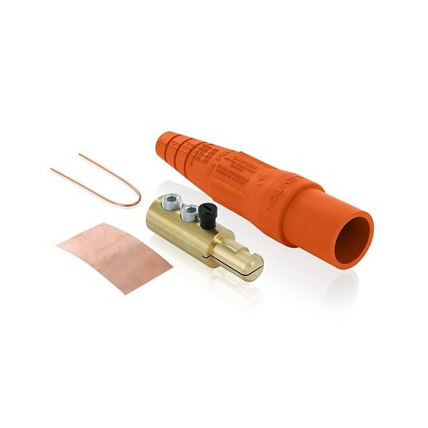 Leviton Cam-Type Male Plug 16 Series Org 16D24-TUO - main