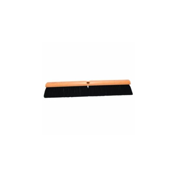 Magnolia Brush No. 7 Line Floor Brushes, 18 in, 3 in Trim L, Black Horsehair, Less Handle 455-718LH - main