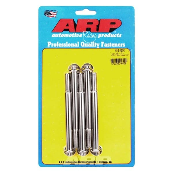 Arp 613-4500 0.37-16 x 4.5 in. Stainless Steel 12 Point Bolt Kit - Set of 5, 5PK ARP613-4500 - main