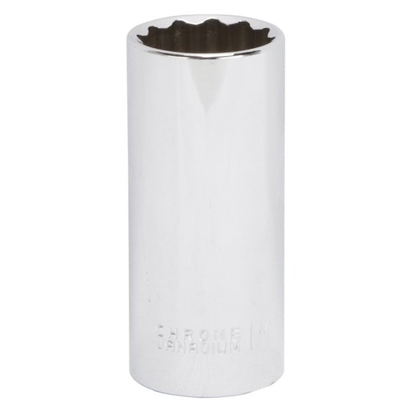 Vulcan Drive Socket, 1 in Socket, 1/2 in Drive, 12-Point, Chrome Vanadium Steel, Chrome, MT6528632 MT6528632 - main
