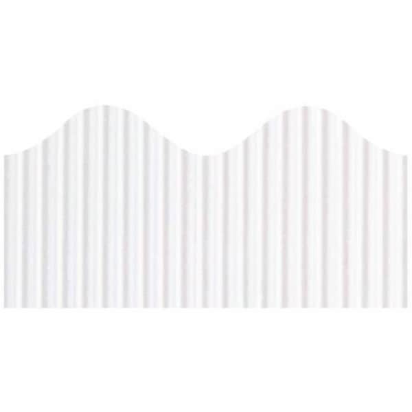 Pacon Corporation Pacon 37016 Bordette Decorative Border 2-1/4 x 50ft Roll White 37016 - main