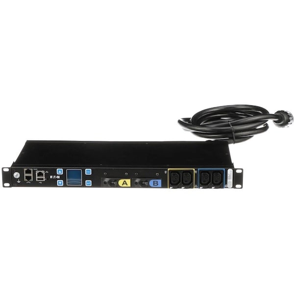 Eaton Metered Input rack PDU, 1U, L6-30P input, 5.76 kW max, 200-240V, 24A, 10 ft cord, EMIT05-10 - main