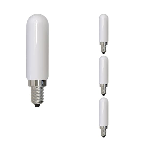 Bulbrite LED Filament 5W, Dimmable T6, Clear Glass, E12 Base, 3000K, 400 Lm, 4PK 862854 - main