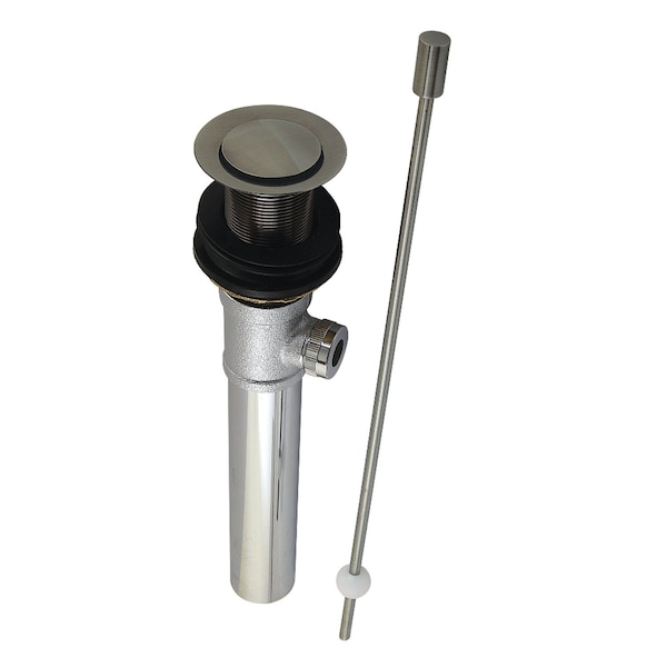 Kingston Brass Brass Pop-Up Drain without Overflow, Black Stainless KS810VN - main
