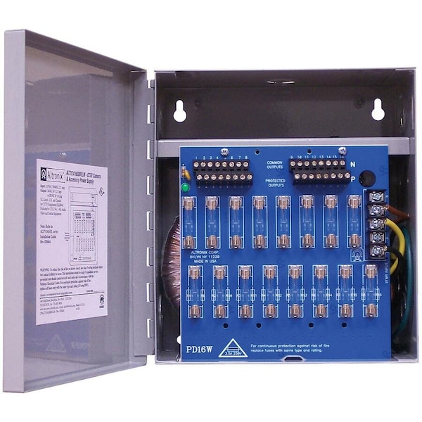 Altronix Power Supply 16 Fuse 24Vac at 12.5A ALTV2416300ULM - main