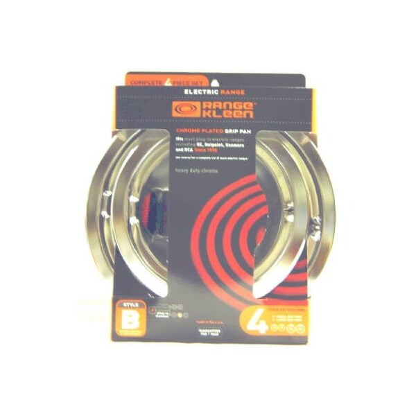 Range Kleen 4Pk Chr B Drip Pan 11920-4X - main