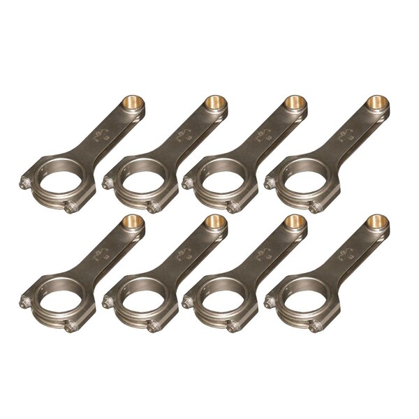 Slugfest Supplies CRS6100L3D 6.1 in. 4340 H-Beam Connecting Rod Set for 2004-2007 General Motors LS1 SL3080550 - main