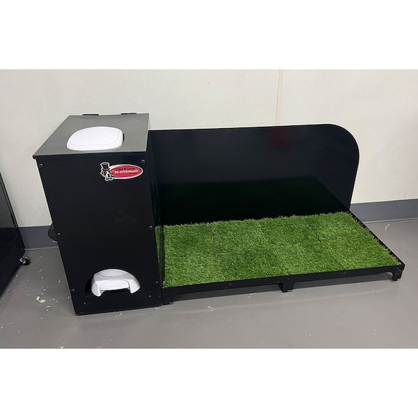 K9 Kennel Store 2ft X 4ft Quick N Clean Potty Station W/Steel Potty Attendant and Pee Guard 2X4PS-PA-PG - main