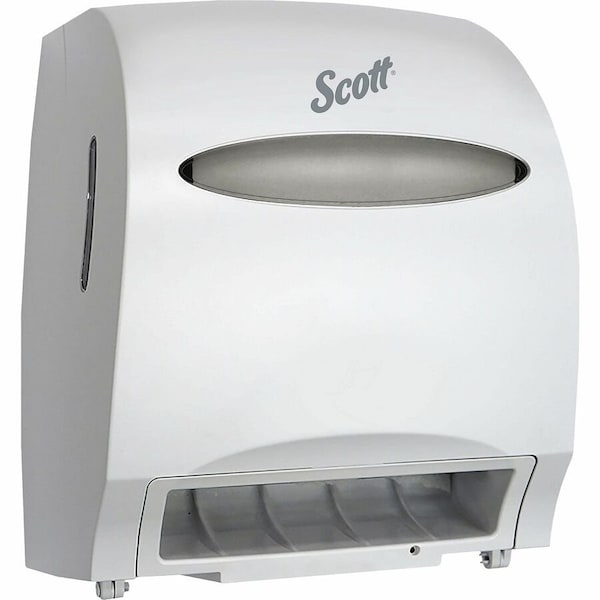 Scott Electronic Hard Roll Towel Dispenser, 12.7w x 9.572d x 15.761h, White 48858 - main