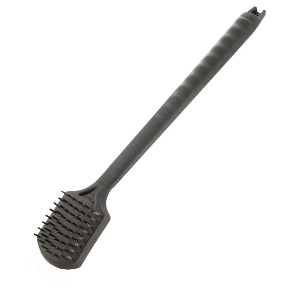 Omaha Grill Brush with Scraper, 3 in L Brush, 2-1/2in W Brush, Stainless Steel Bristle BBQ1010 - main