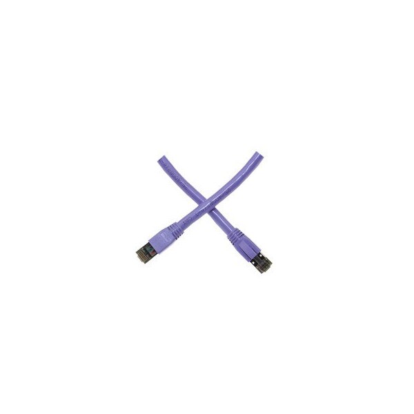 Cable Wholesale Cat8 Purple S/FTP Ethernet Patch Cable, Molded Boot, 40Gbps - 2000MHz, 4-Pair 24AWG Copper, RJ45 13X8-54105 - main