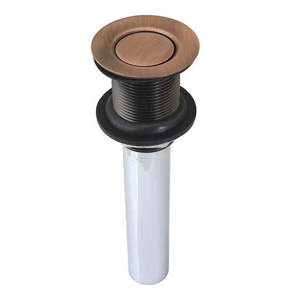Kingston Brass Push Pop-Up Drain without Overflow, Antique Copper EV800AC - main