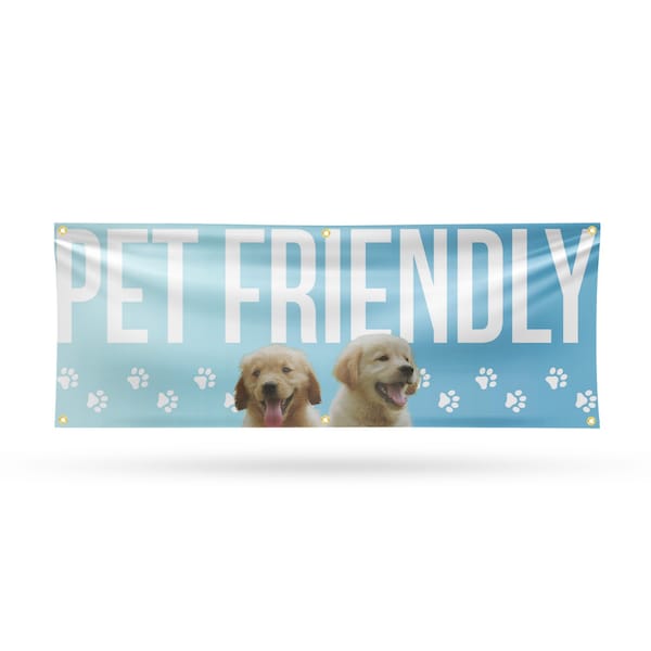 Signmission Pet Friendly, 24 Inch x 72 Inch, Vinyl Banner B-72-30784 - main