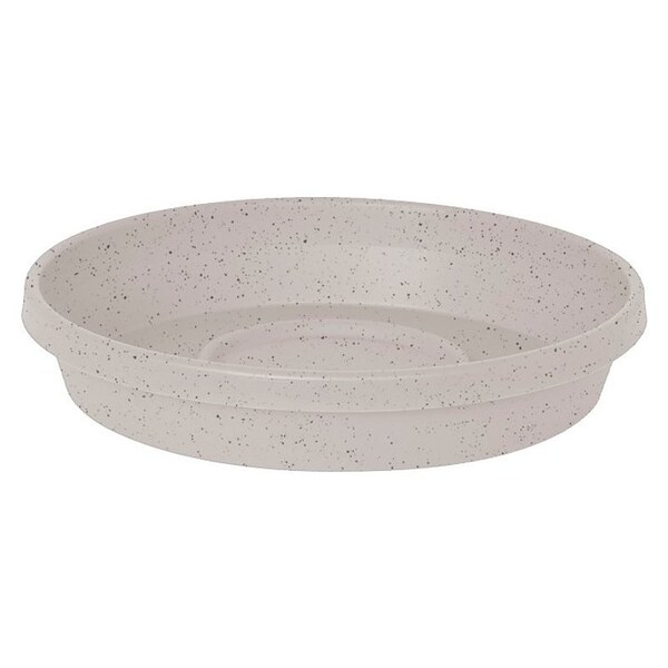 Bloem Terra Saucer, 10 in Dia, Round, Plastic, Vanilla Bean, 20PK STT1082 - main