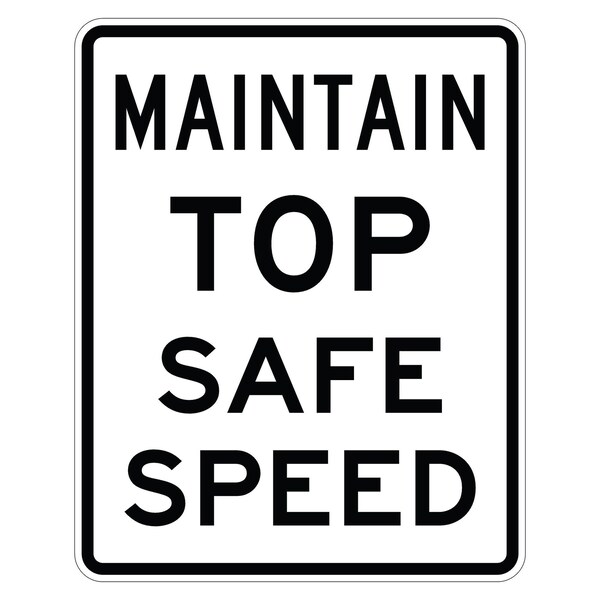 Sign Solutions Usa Traffic Sign, 30 in Width, Aluminum Sign, Vertical Rectangle DUS06DWT2430EM-4 - main