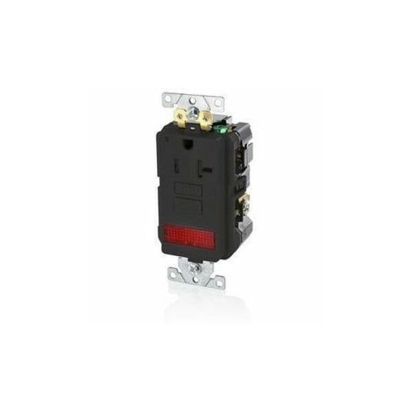 Leviton SmartlockPro GFCI 20A TR Pilot Black GFPL2-PLE - main