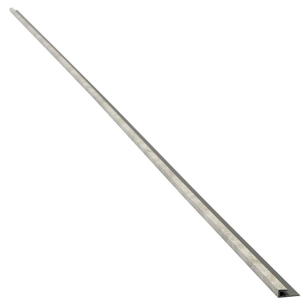 Acp PALISADE J-Trim, 94 in L, 0.93 in W, Vinyl, Wind Gust, Adhesive Installation 19006 - main