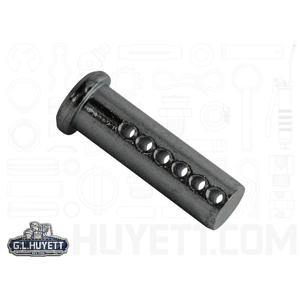Huyett Universal Clevis Pin, Low Carbon Steel, 0.375 in Dia x 2.000 in Shank Length x 0.141 in Hole Dia CLPU-0375-2000 - main