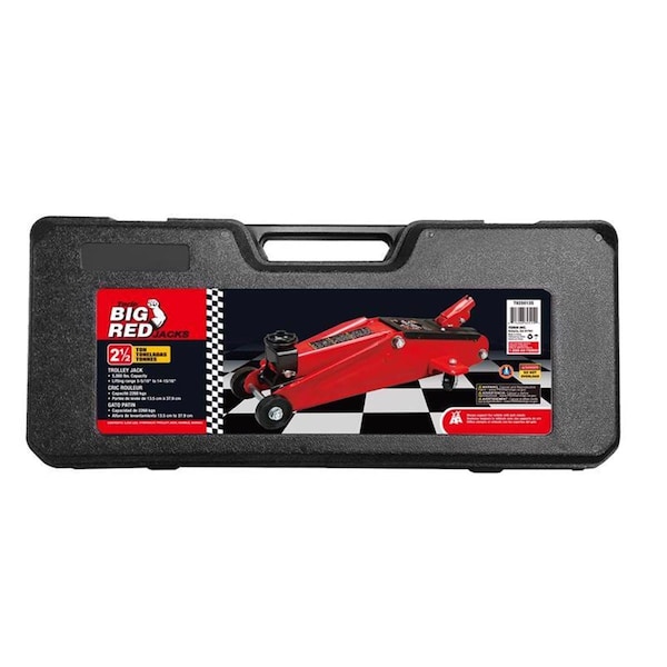 Big Red 14.93 in. 5000 lbs Hydraulic Automotive Trolley Jack, Red BI9680 - main